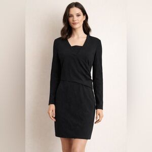 Carlisle Classic Black Sheath Dress